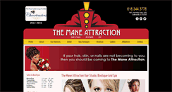 Desktop Screenshot of maneattractionhairstudio.com